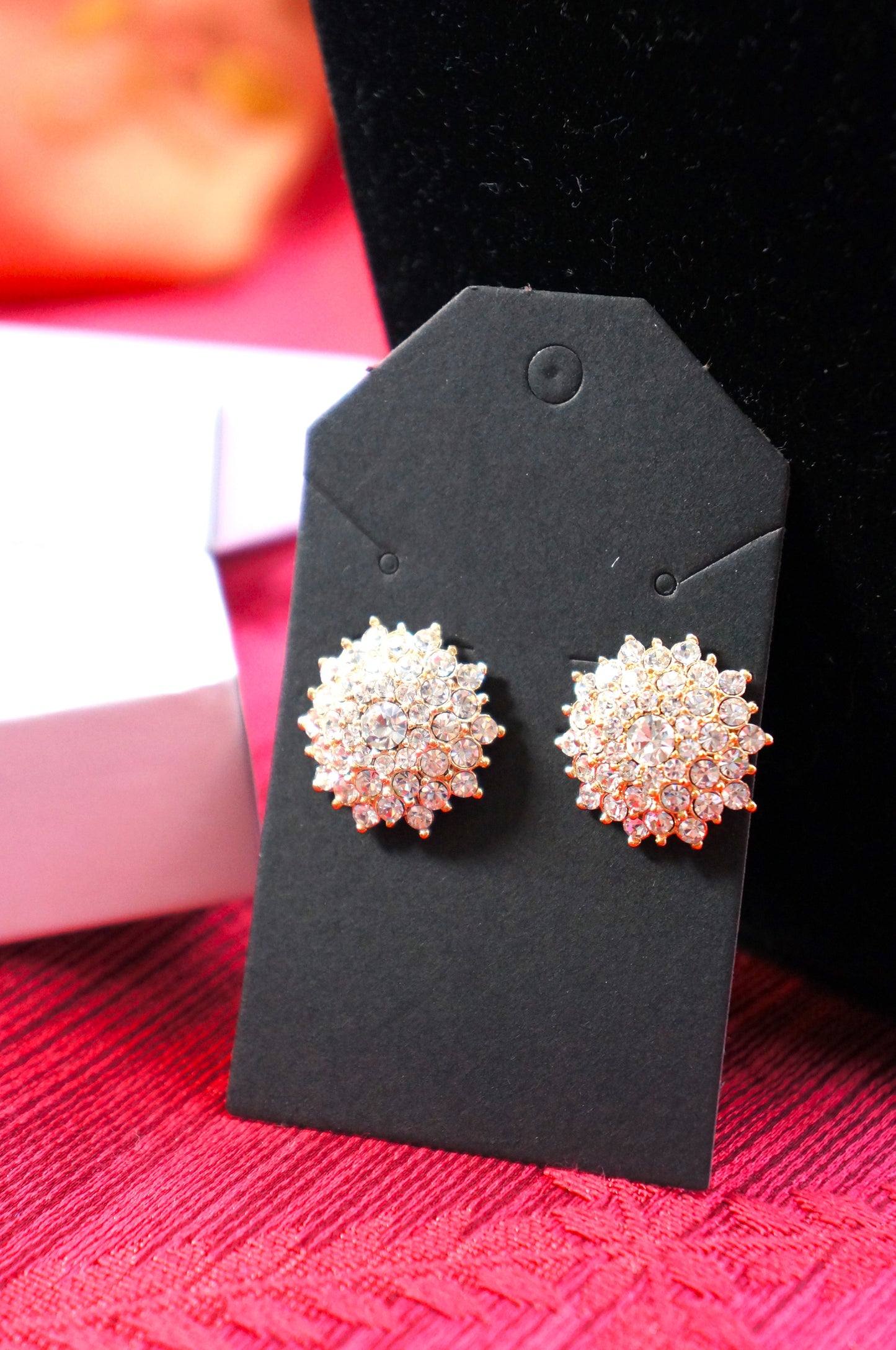 Bông tai Zircon decor stud earings