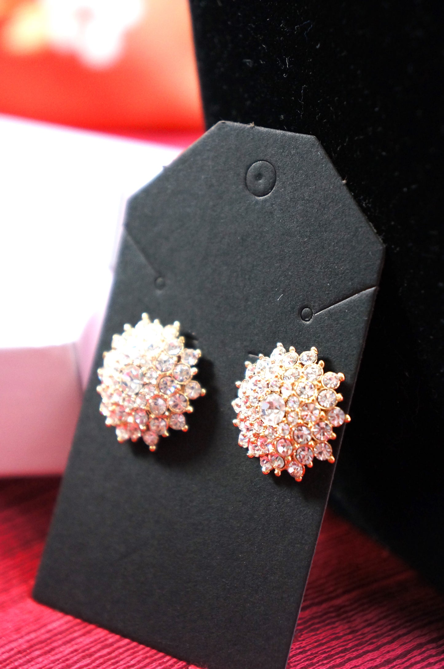 Bông tai Zircon decor stud earings