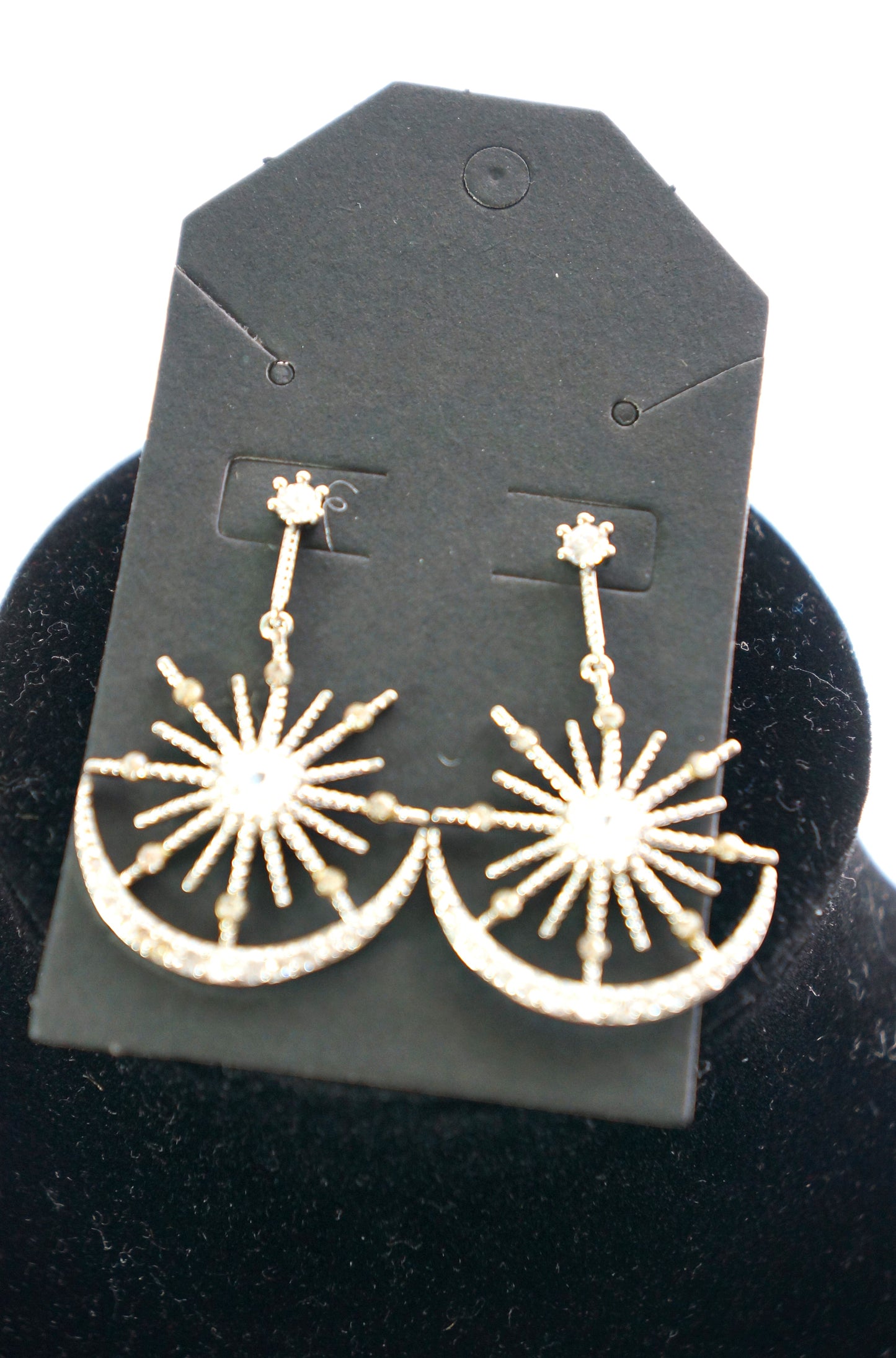 Sun Moon Star drop earings