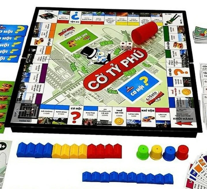 Bộ cờ tỷ phú, phiên bản địa danh Việt Nam- Monopoly board game in Vietnamese